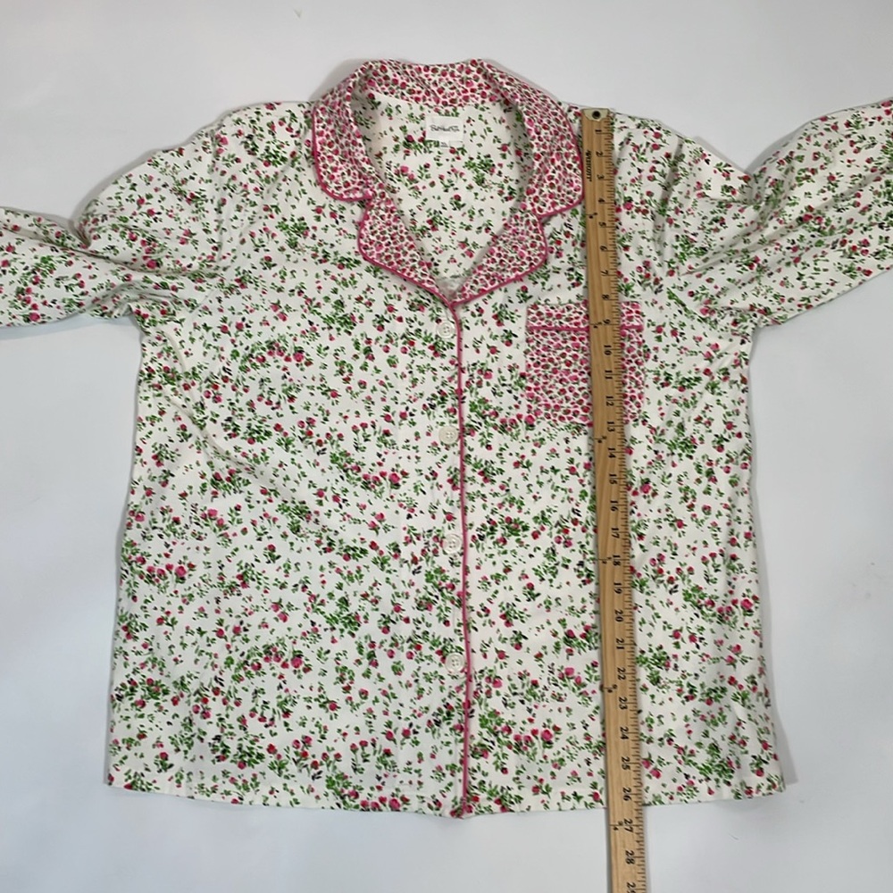 Bed Head Pajama Top NWOT Size XL Pink Floral Super Soft Organic Cotton - Picture 7 of 10